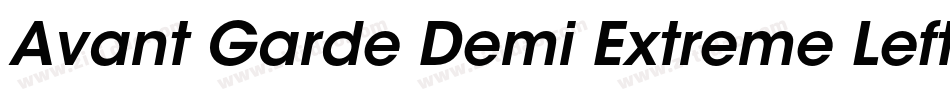 Avant Garde Demi Extreme Lefty字体转换